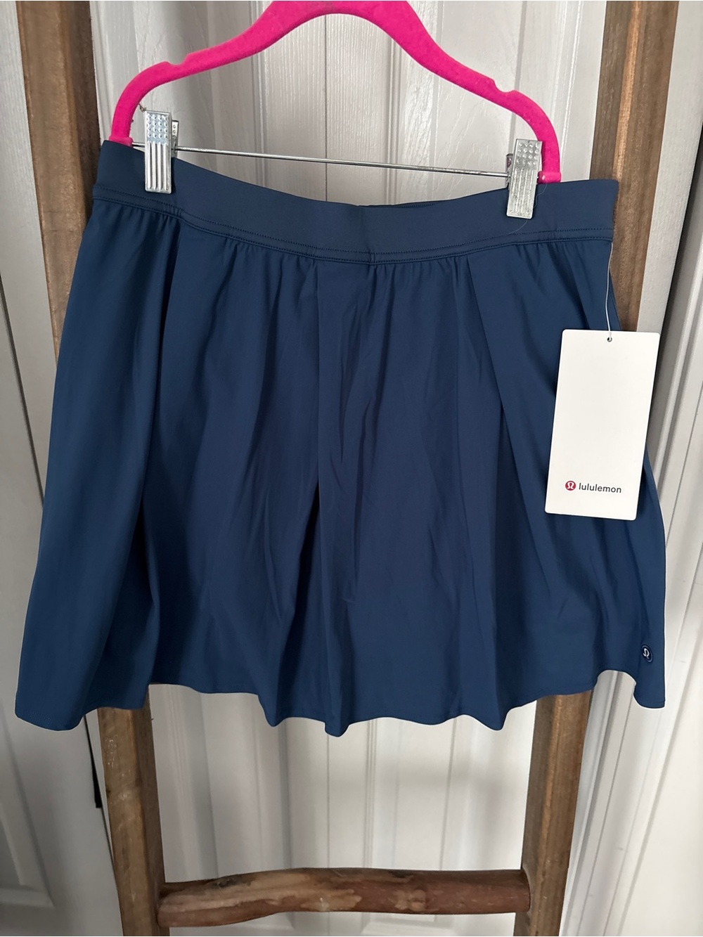 NWT Lululemon Navy Blue Tennis Skirt with built in shorts